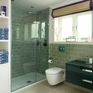 modern bathroom to shower room makeover