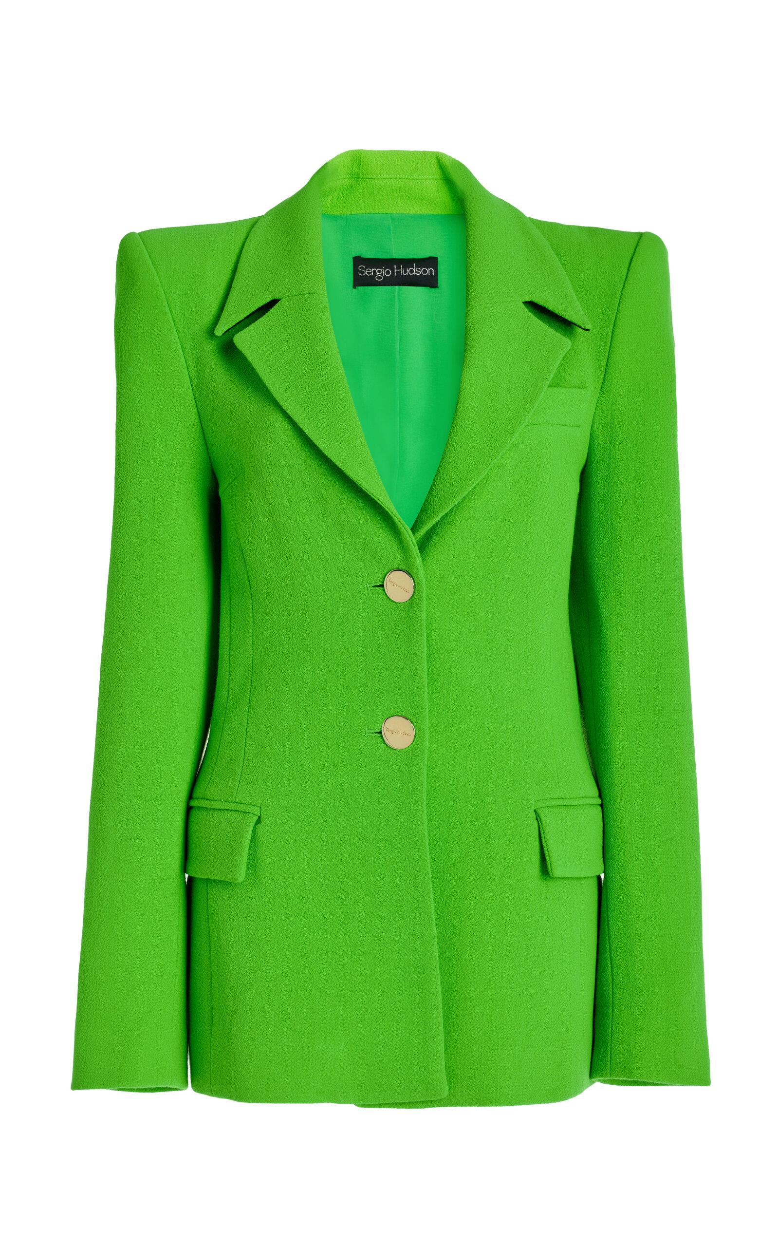 Belted Single-Breasted Blazer Jacket