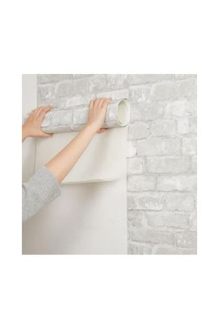 White Brick Removable Wall Paper