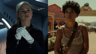 Right to left: Anna Paquin as Rogue in X-Men and Keke Palmer in Nope.