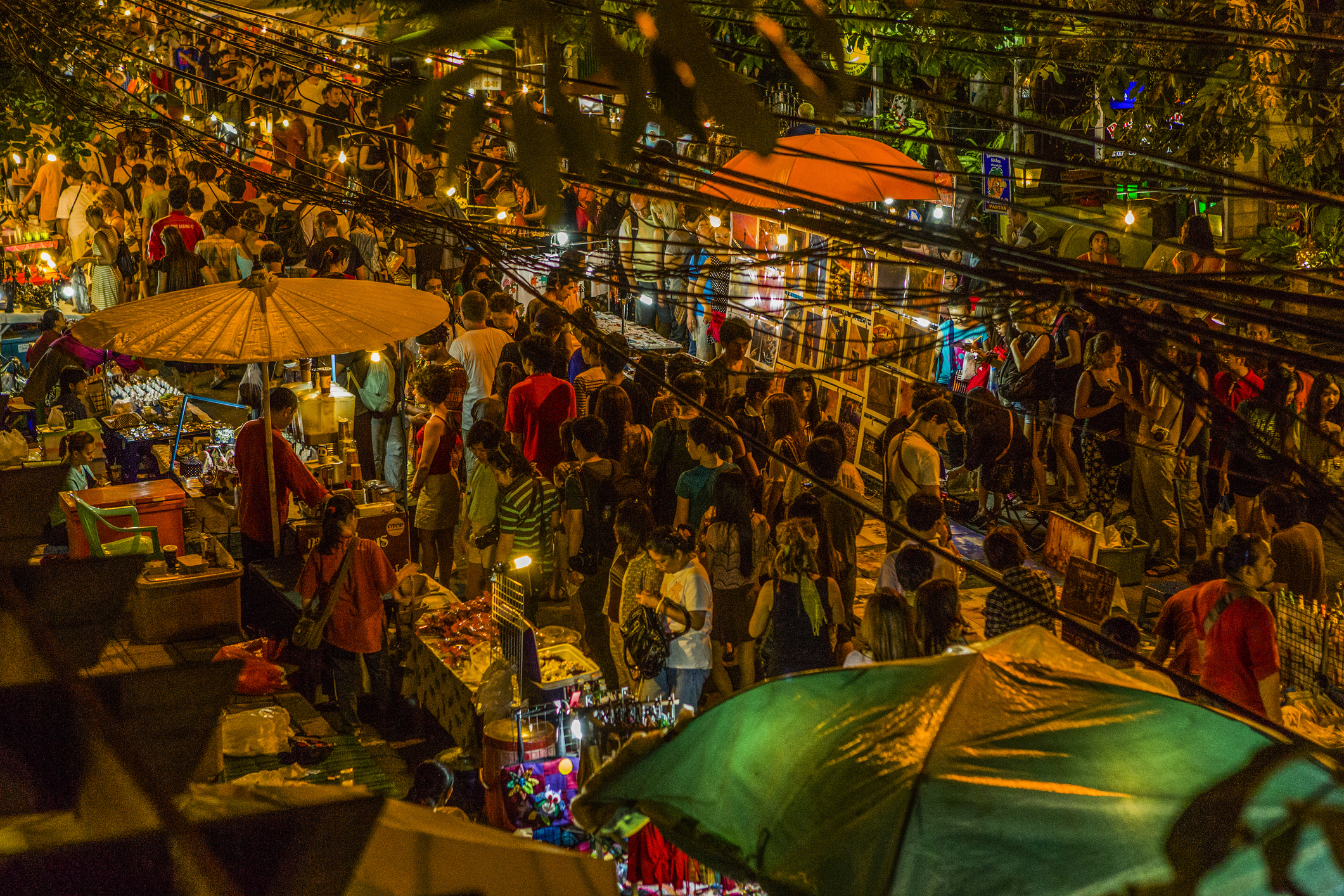 The Chiang Mai Night Market in Thailand.