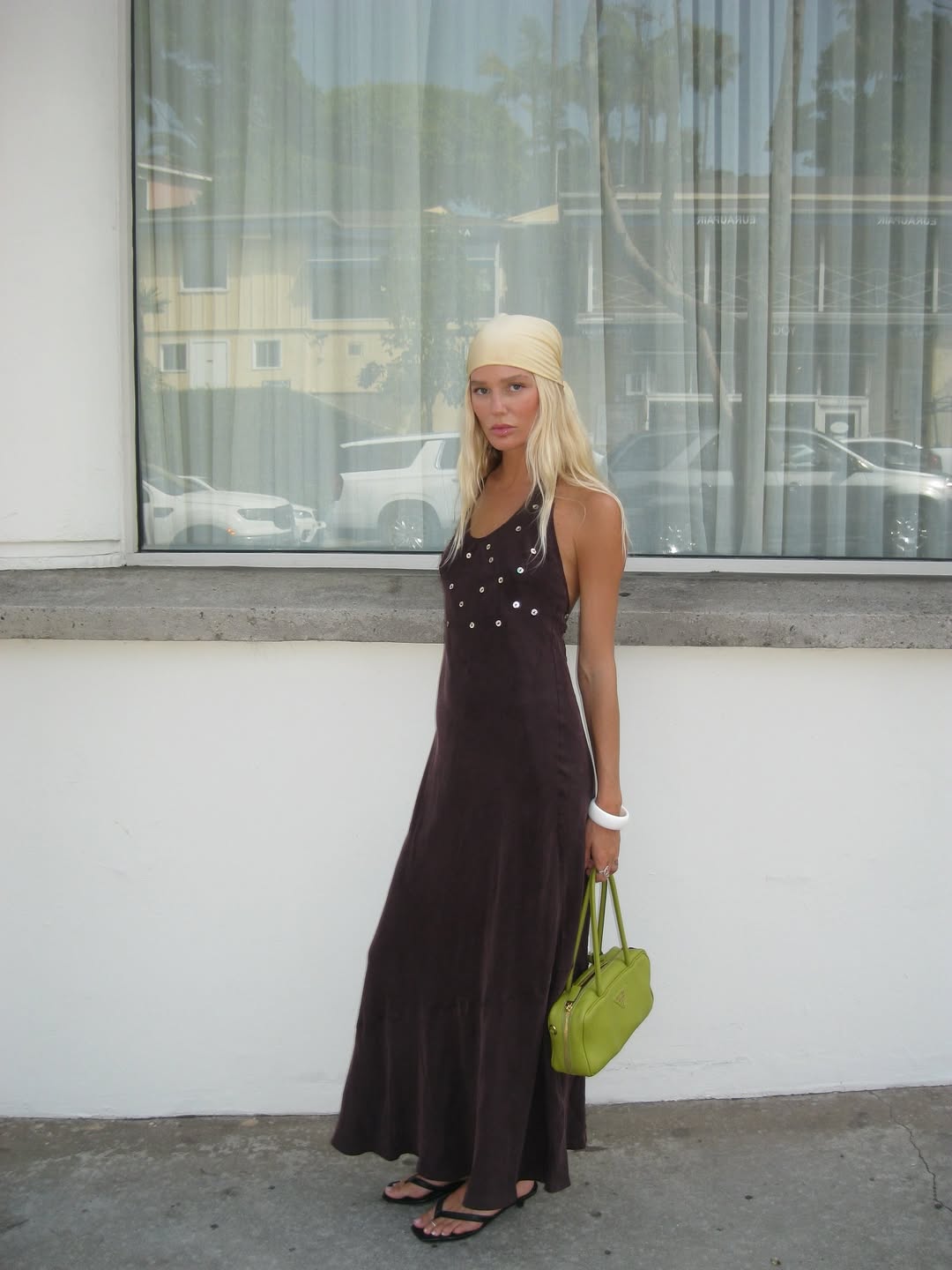 Megan Adelaide wearing a scarf