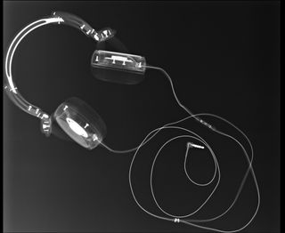 An X-ray scan of the headphone.