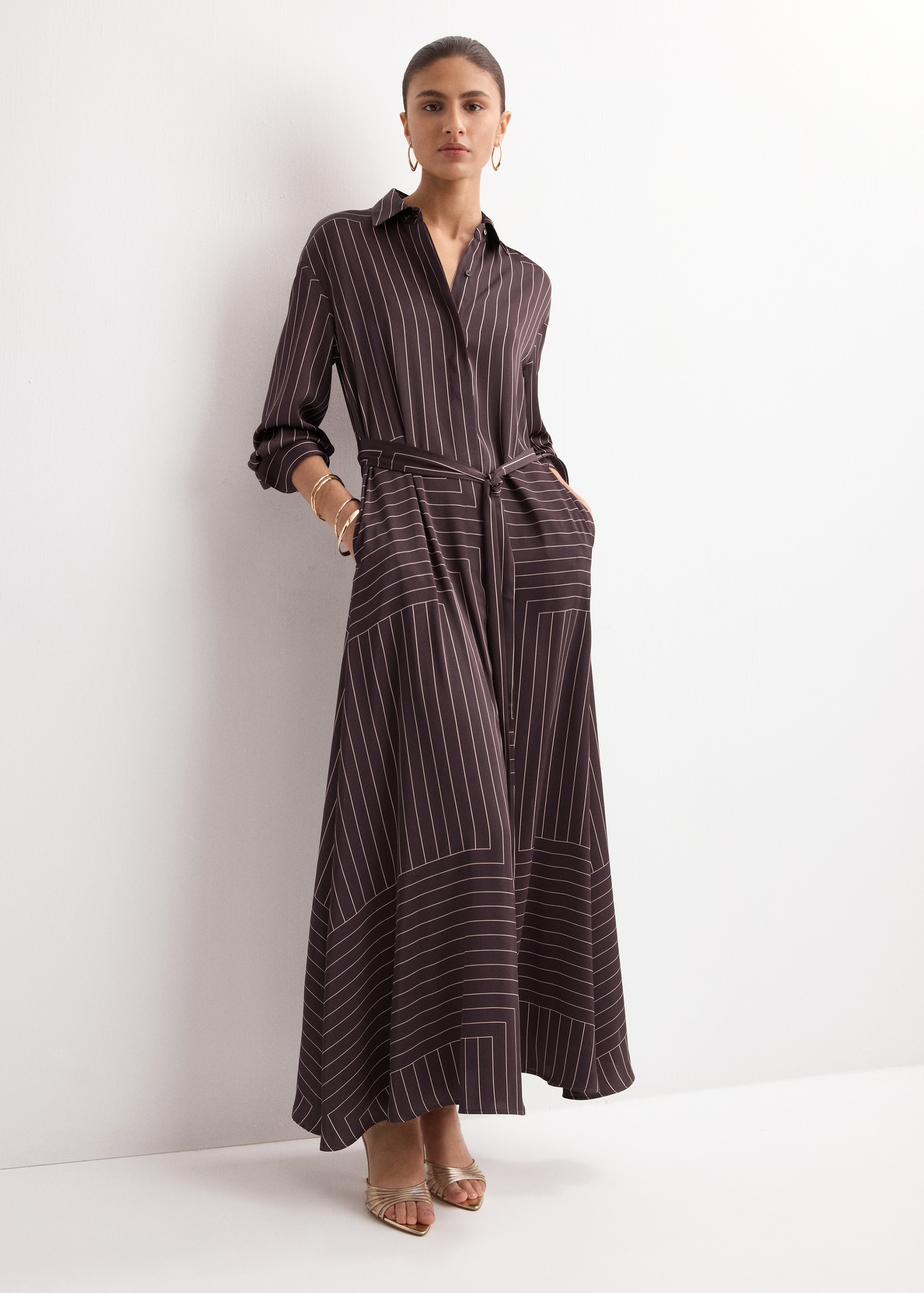 Printed Shirt Dress - Women | Mango United Kingdom