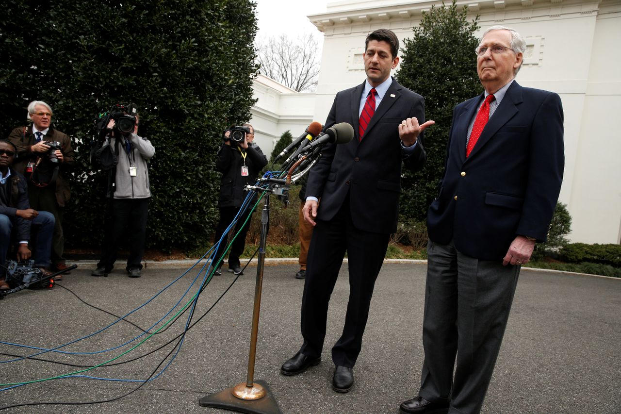 Paul Ryan and Mitch McConnell.