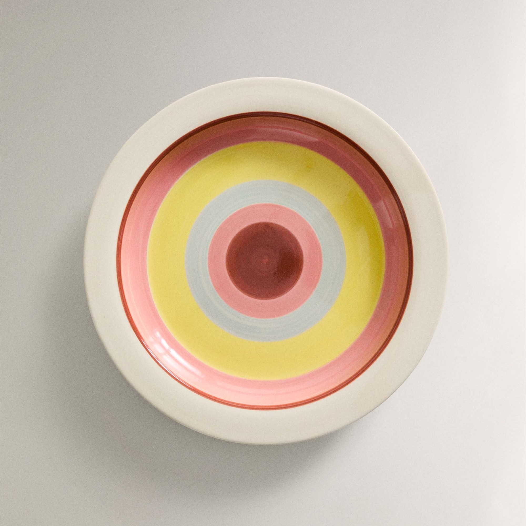 Zara Home x Collagerie CERAMIC SERVING DISH WITH CIRCLES