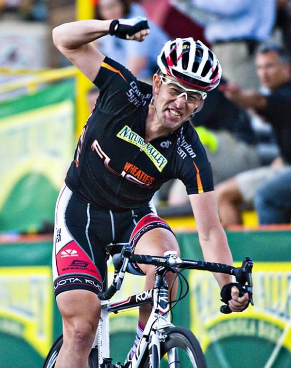 Hilton Clarke (United Healthcare p/b Maxxis) happy with his second victory at the Nature Valley Grand Prix