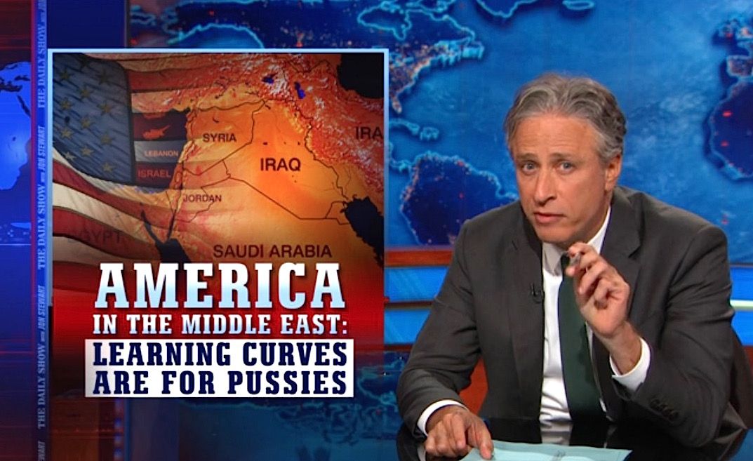 Jon Stewart has a history lesson for American hawks