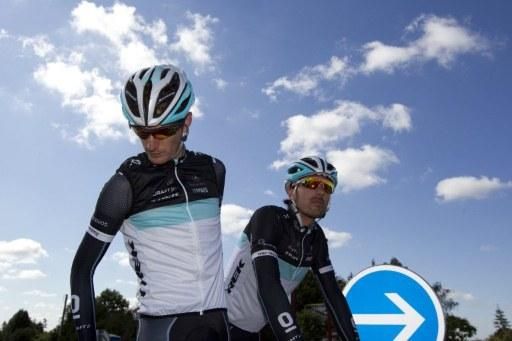 Leopard Trek's Andy Schleck and Fabian Cancellara set out for a pre-Tour training session.