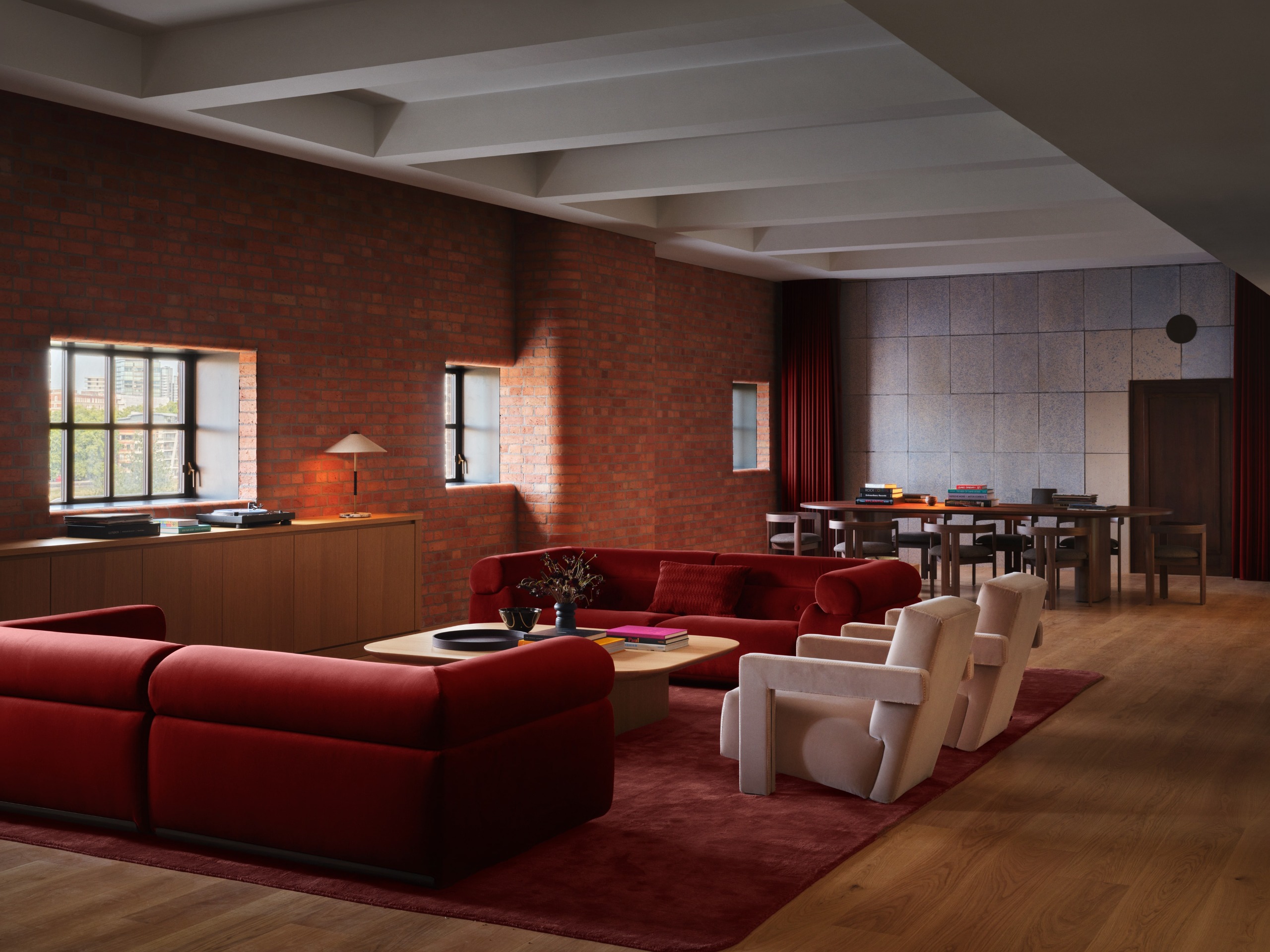 The VIP green room at Apple Music Radio, Battersea
