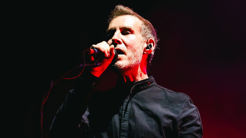 Robert Del Naja of Massive Attack performing live in 2025