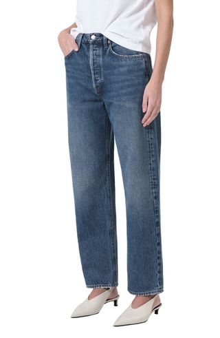 '90s Mid Rise Relaxed Straight Leg Jeans