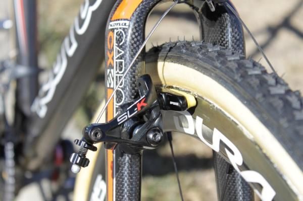 FSA's SL-K cantilever brakes have in-line cable adjustment and super-stiff forged arms
