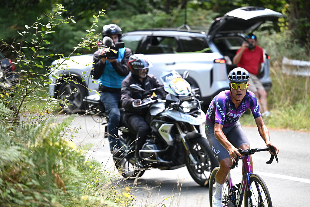 Luke Plapp in the breakaway at Clasica San Sebastian