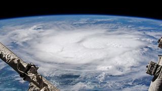 Hurricane Elsa, seen here in a photo captured by an astronaut on the International Space Station on July 4, was the first hurricane of the 2021 Atlantic Hurricane Season, and the earliest fifth named storm on record.