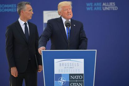 Trump talks at NATO summit