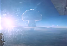 The Tsar Bomba explodes over the Russian Arctic