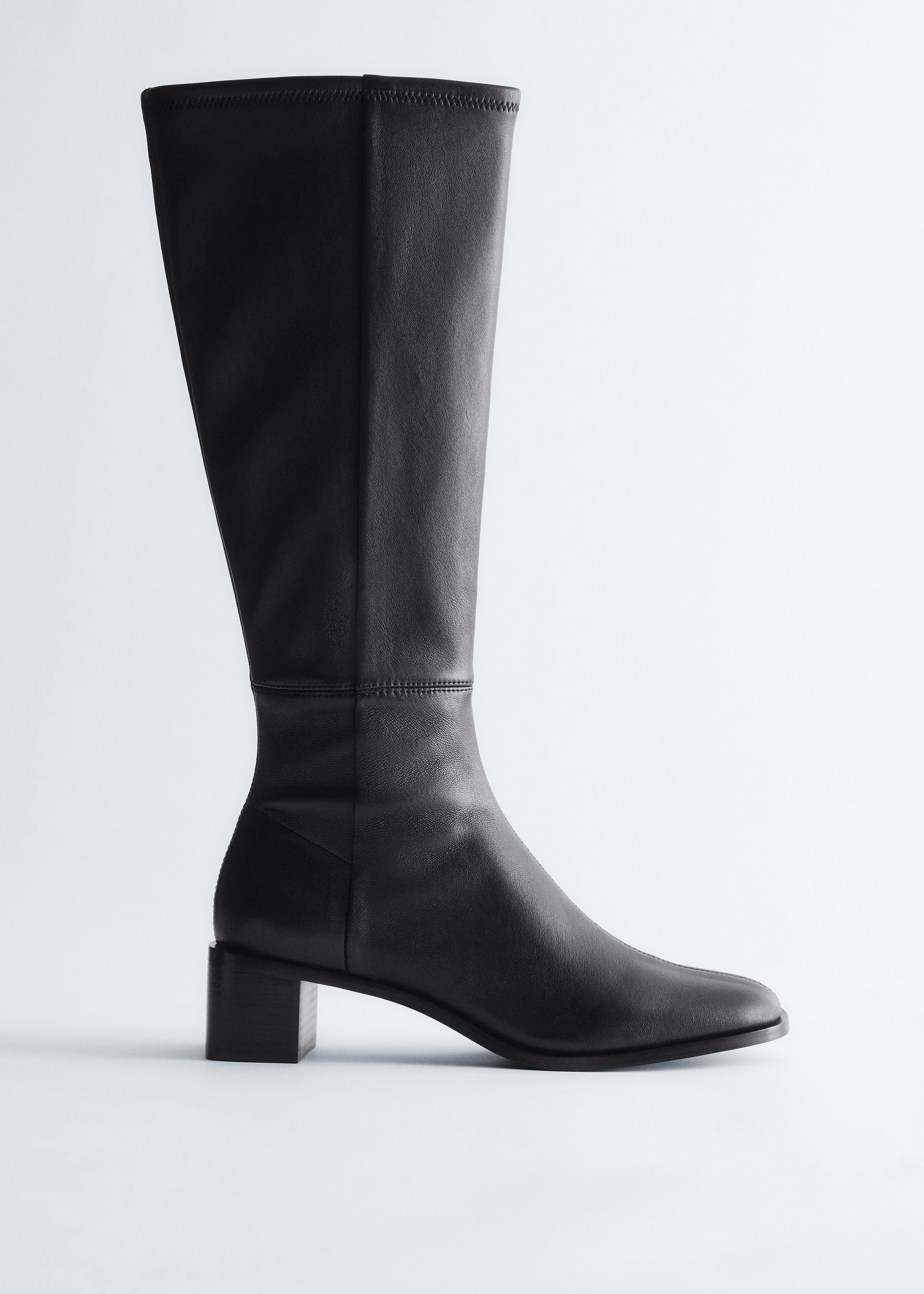 Knee-High Nappa Sock Boots