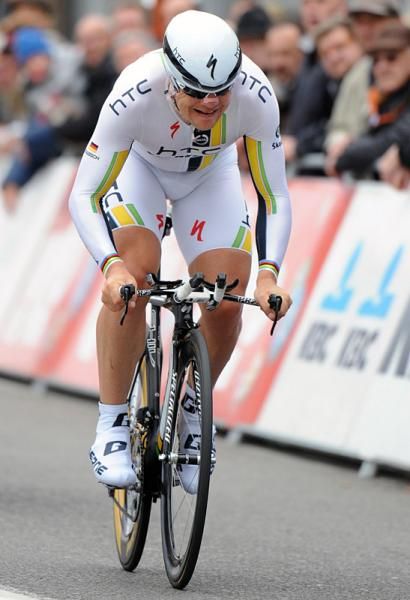 Former time trial world champion Bert Grabsch (HTC-Highroad) finished fifth.