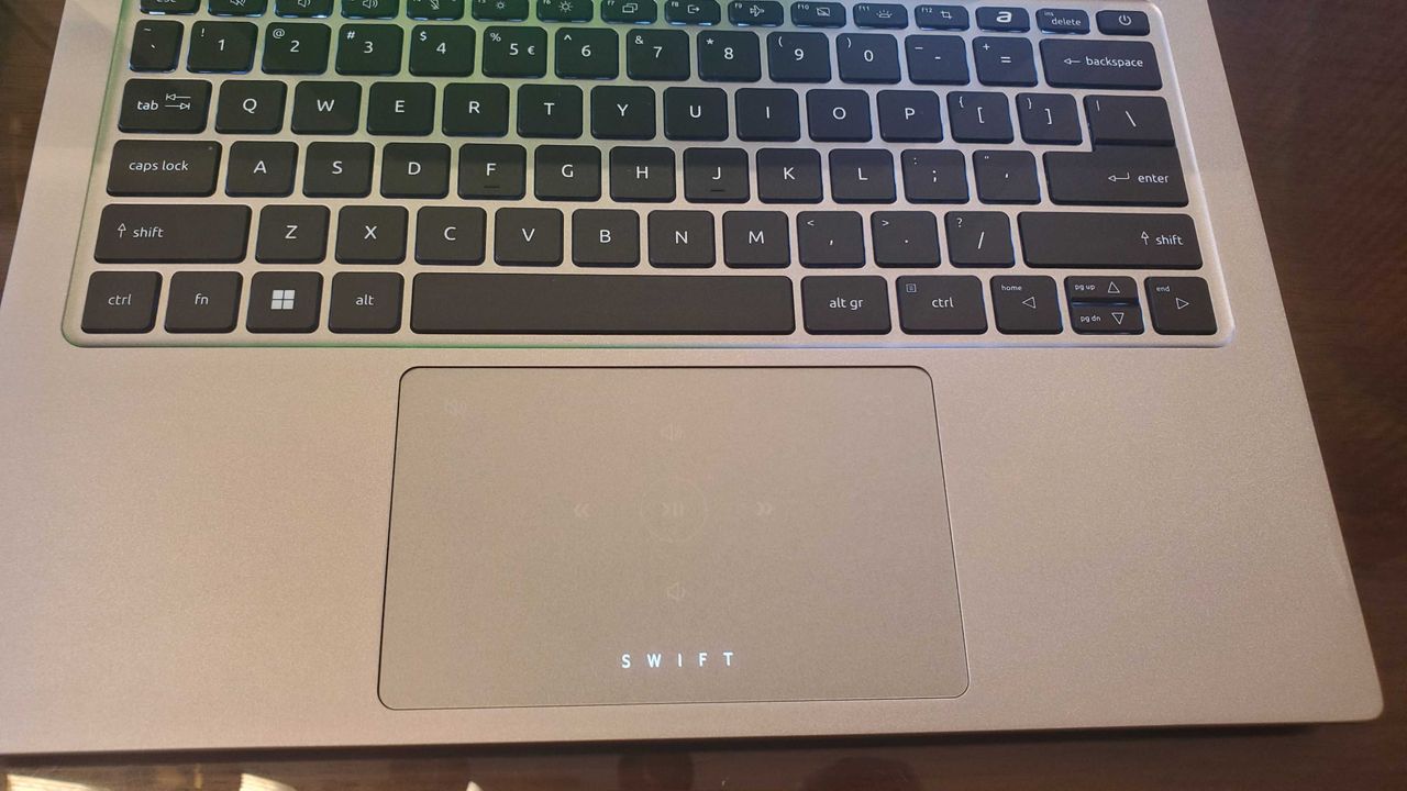 silver laptop