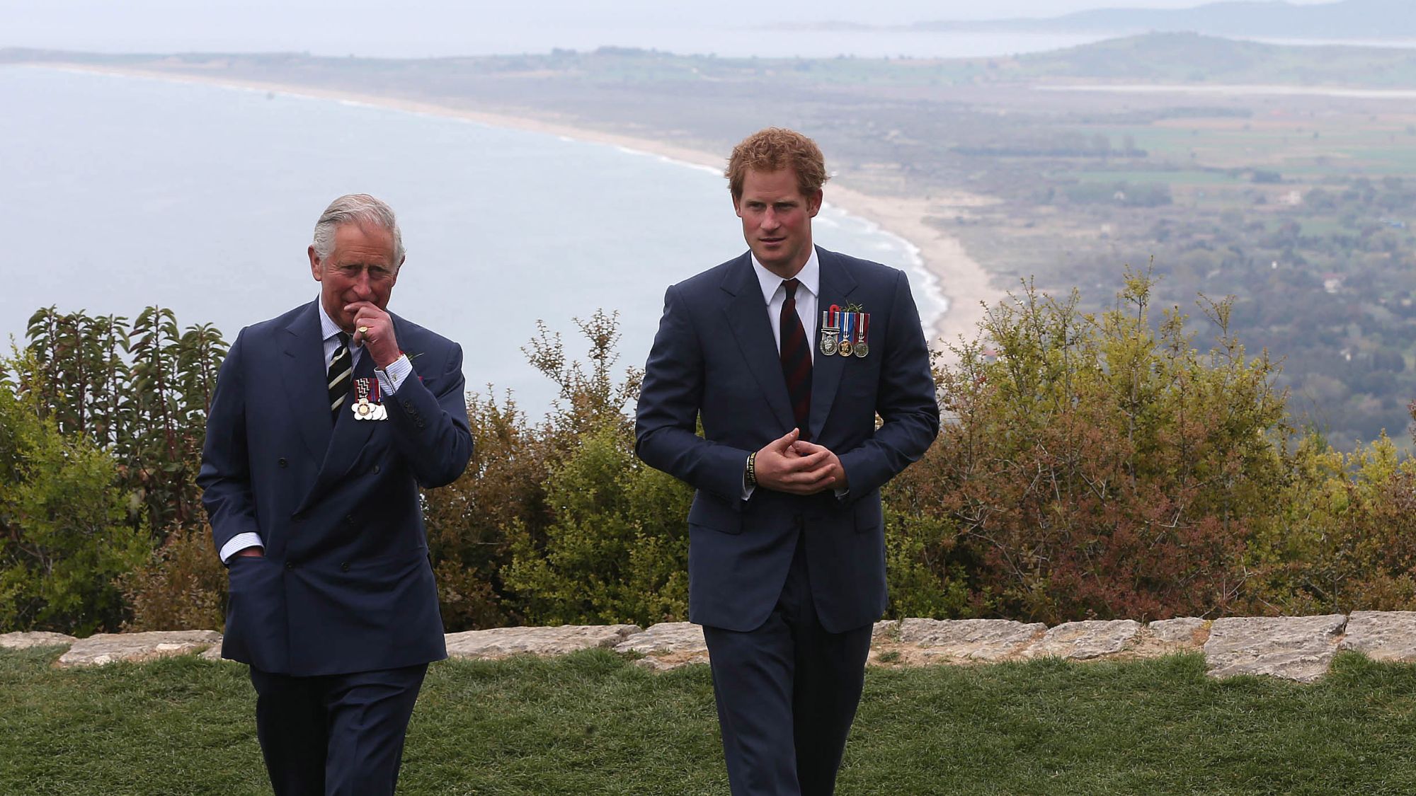 King Charles and Prince Harry visit The Nek in 2015