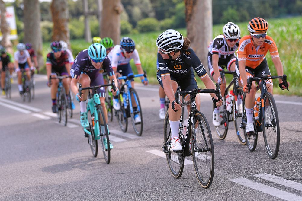 Amy Cure of Australia and Team Wiggle High5 / Karol-Ann Canuel of Canada and Boels - Dolmans Cycling Team