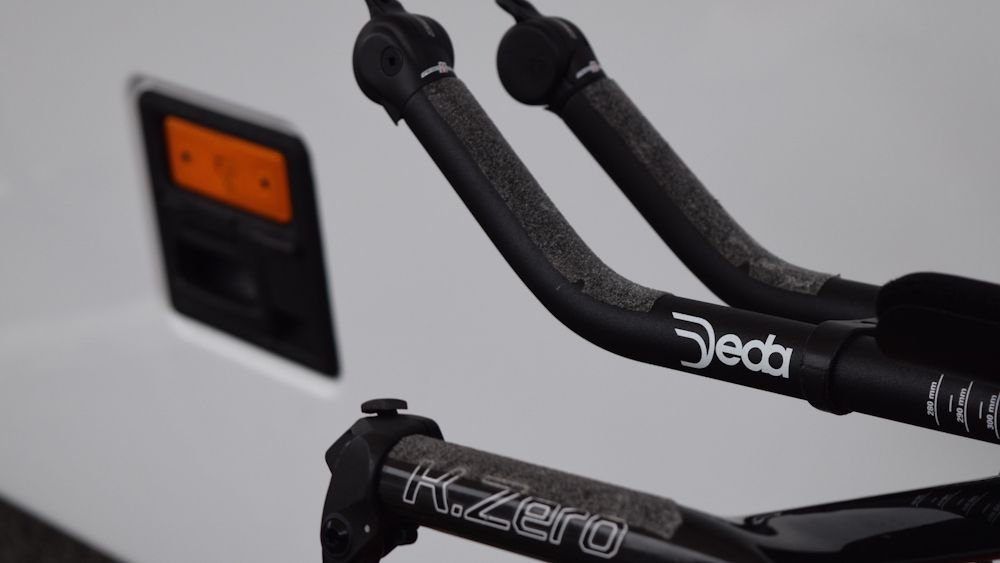 Traction tape ensures a grippy cockpit up front