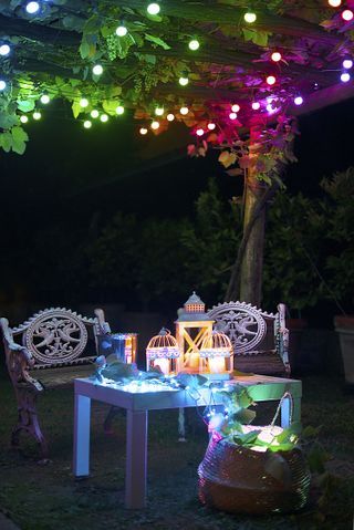 festoon light ideas: multicoloured lights from lights4fun
