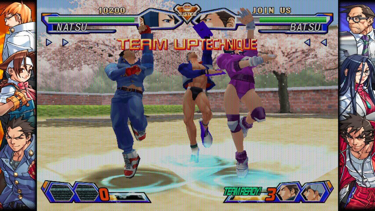 Capcom Fighting Collection 2 review; anime style game screens