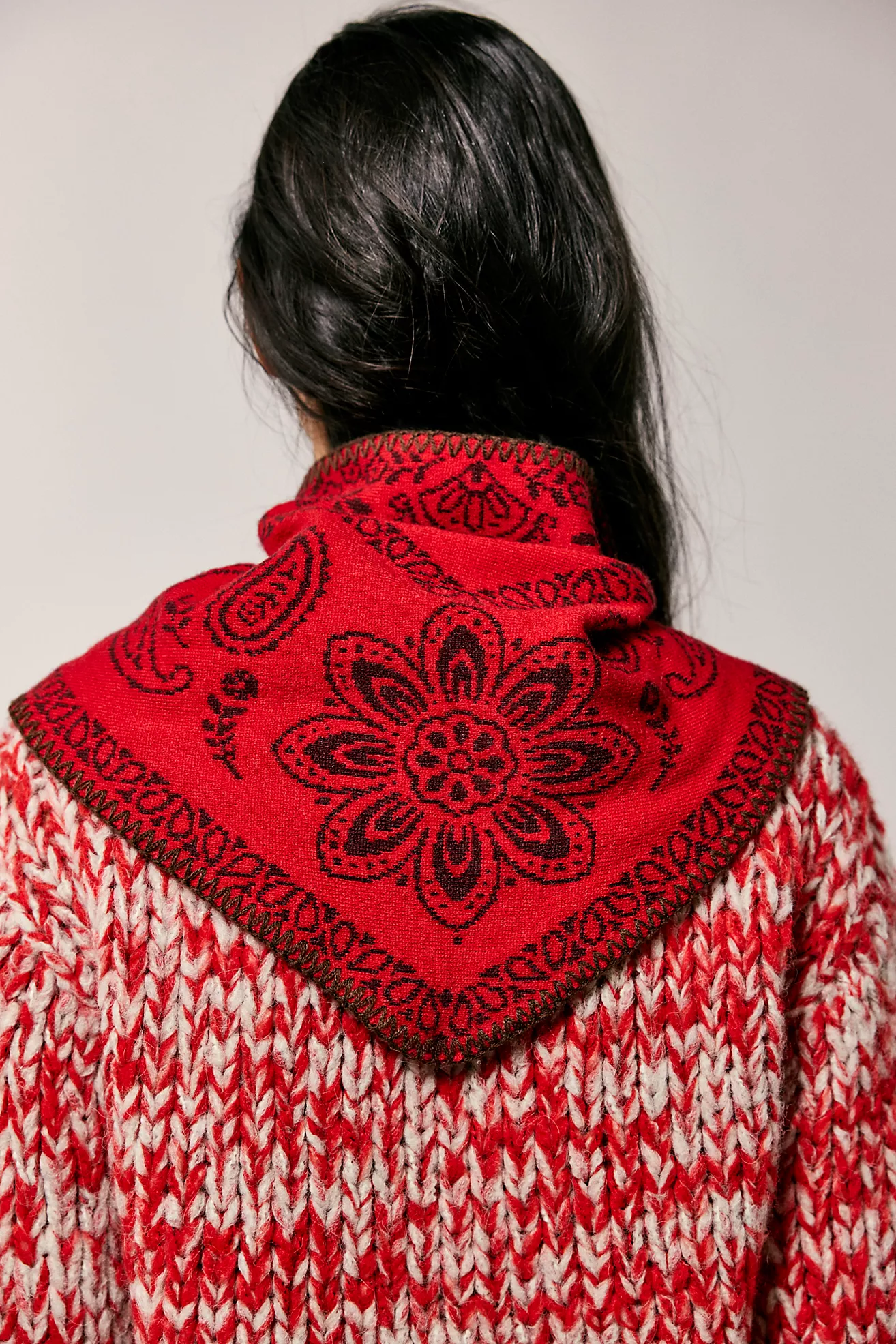 Carmen Knitted Triangle Bandana