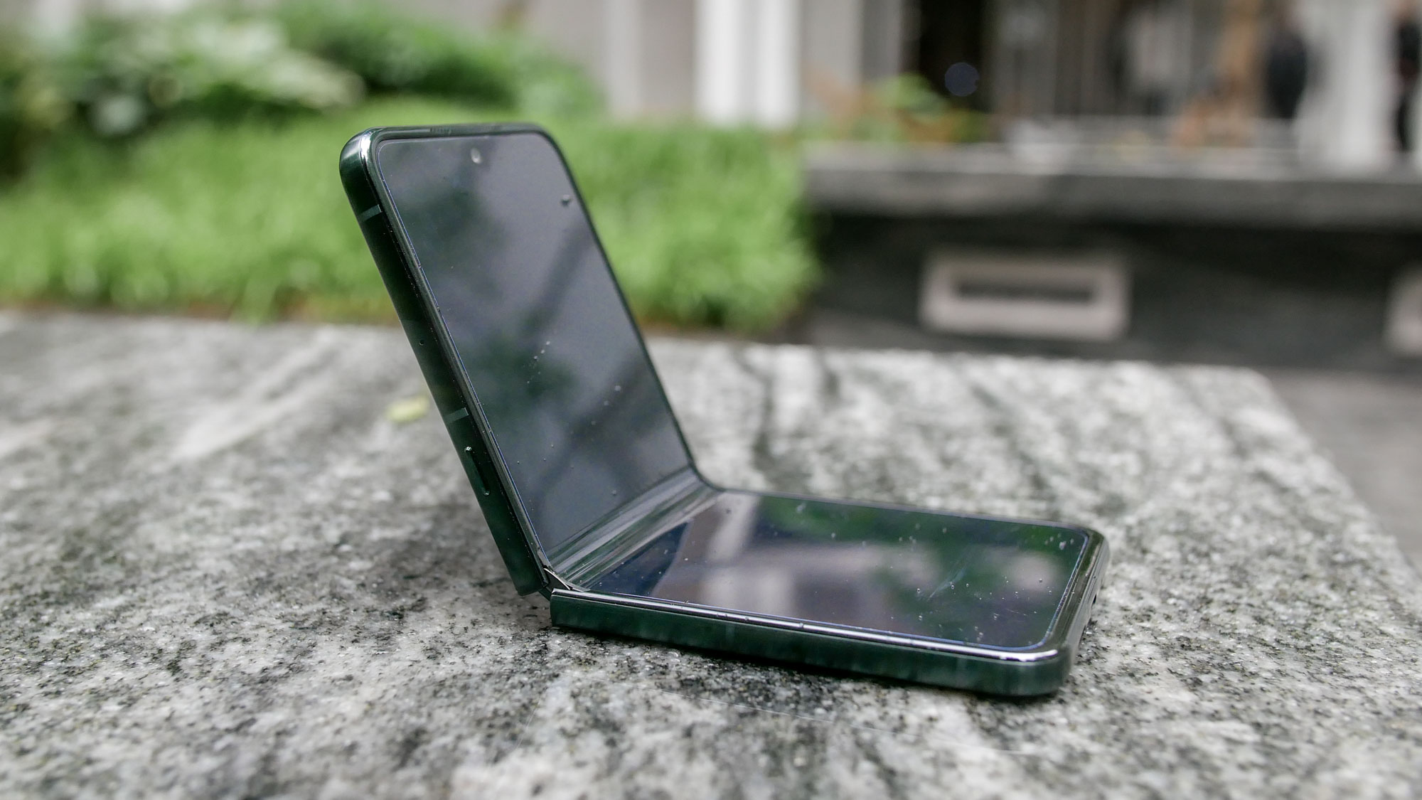 Motorola Razr Ultra 2025 held in hand.