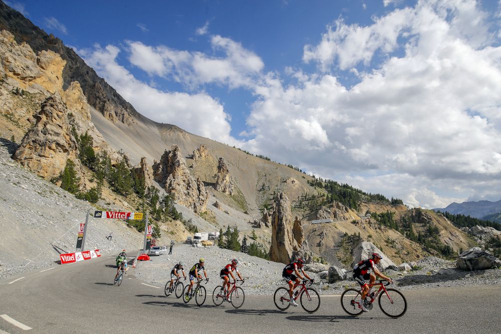 Scenery along the route of stage 18 at the Tour de France