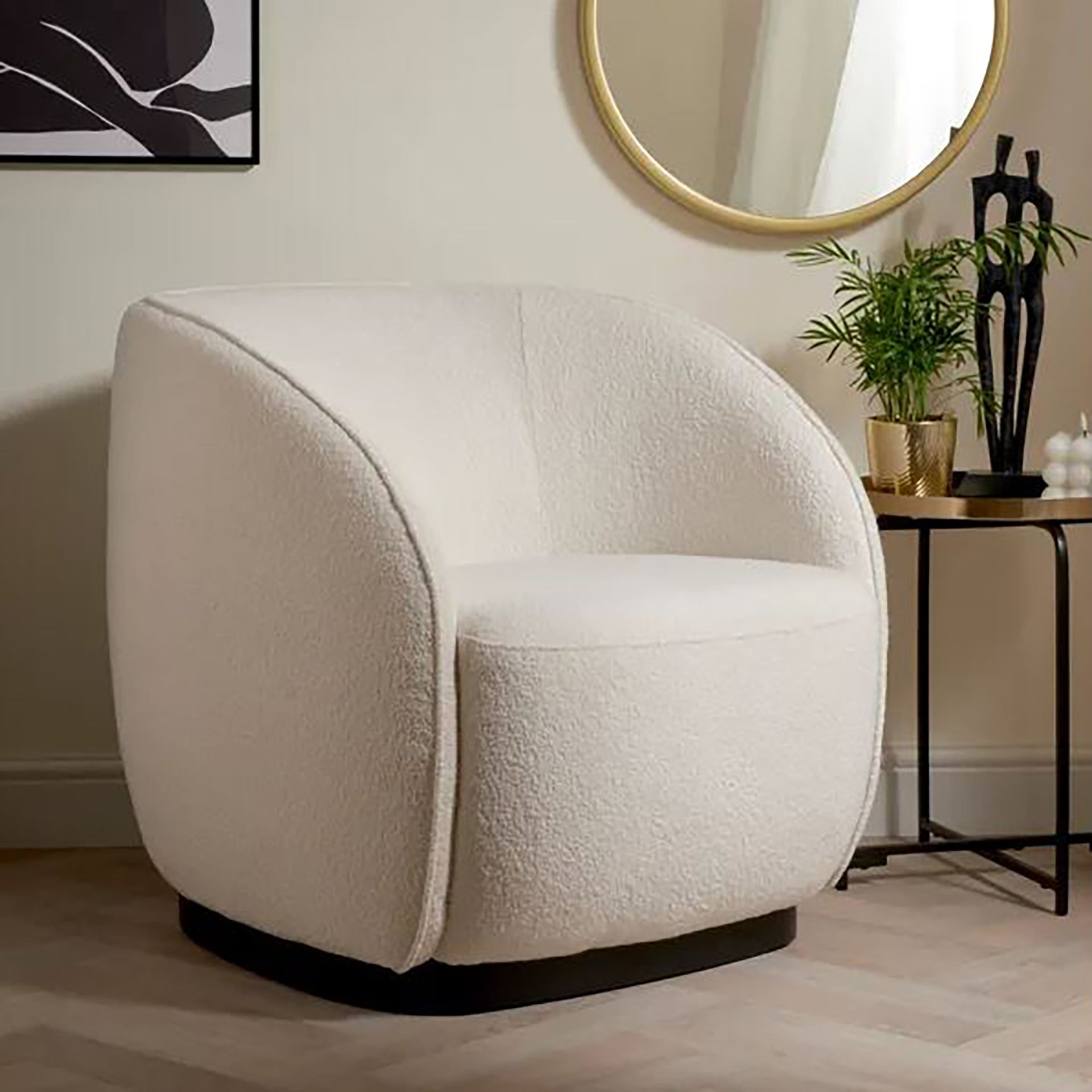 Dunelm boucle chair