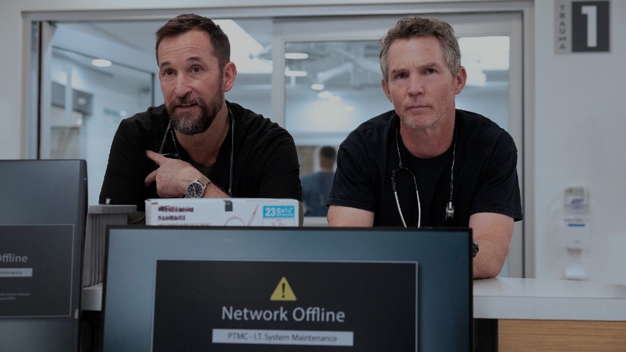 Von allen Szenen in „The Pitt“, die 25 Takes hätten dauern können, hätte ich nicht erwartet, dass Noah Wyles Co-Star ihn für diese herausfordern würde