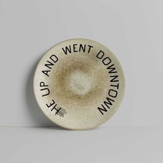 Ed Ruscha design for the Coalition for the Homeless who have commissioned 50 leading artists to design plates for homeless people in New York
