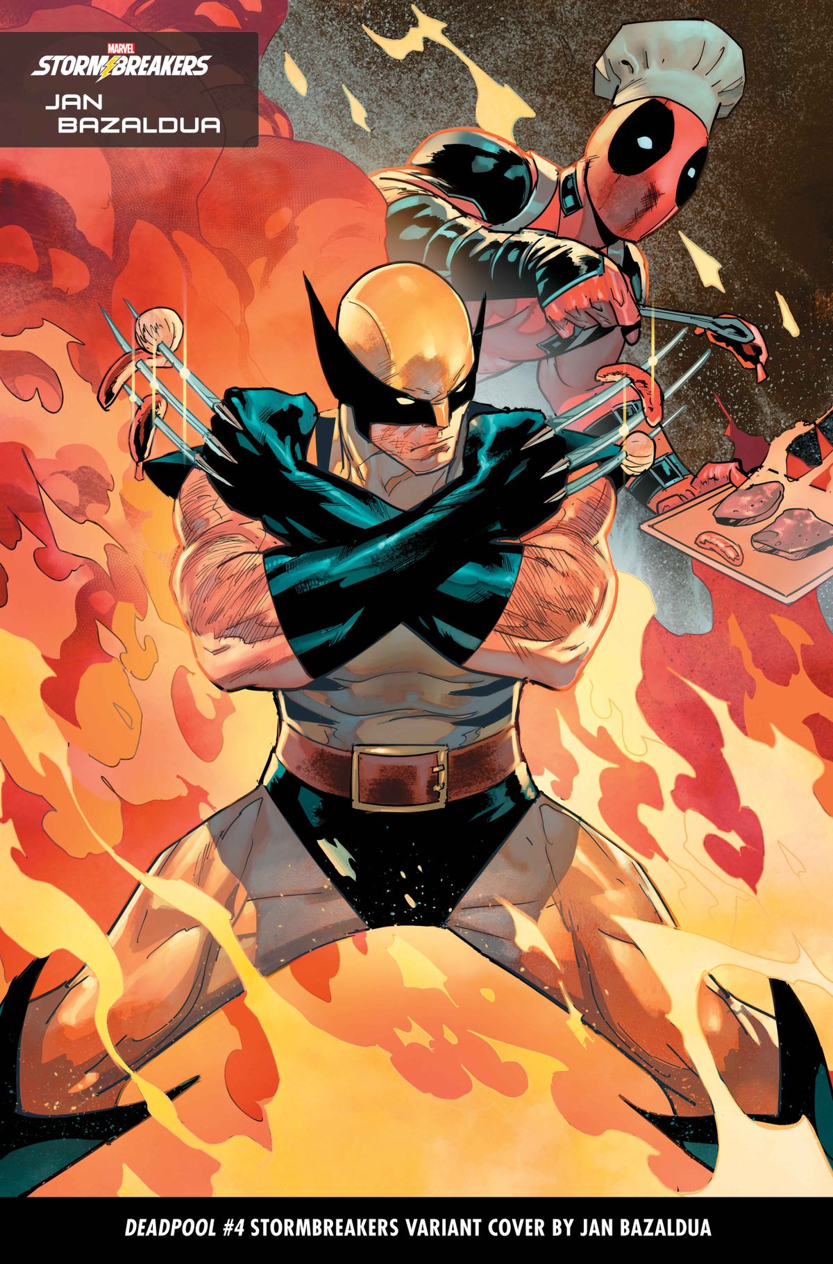 Stormbreaker covers featuring Deadpool and Wolverine.