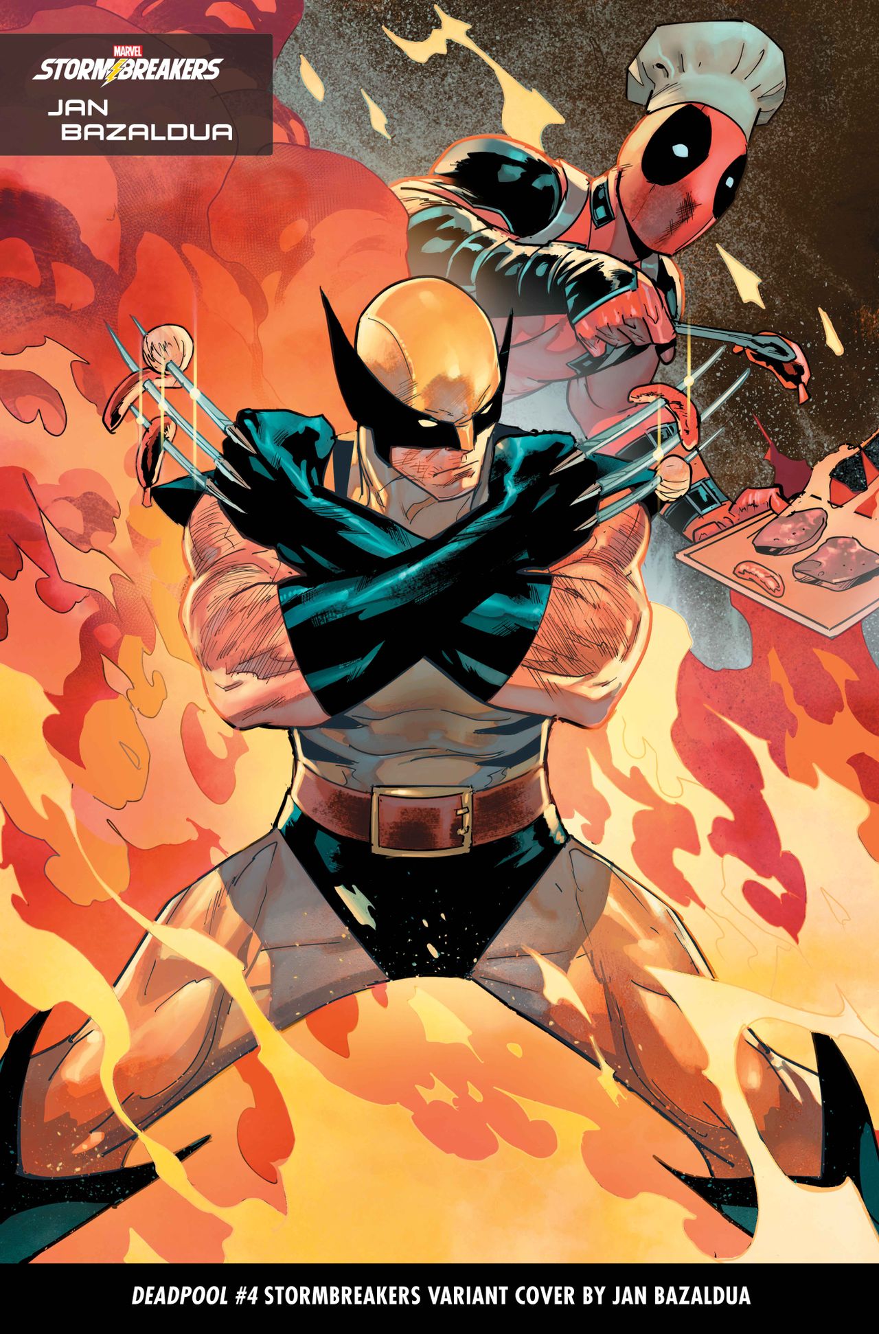 Stormbreaker covers featuring Deadpool and Wolverine.