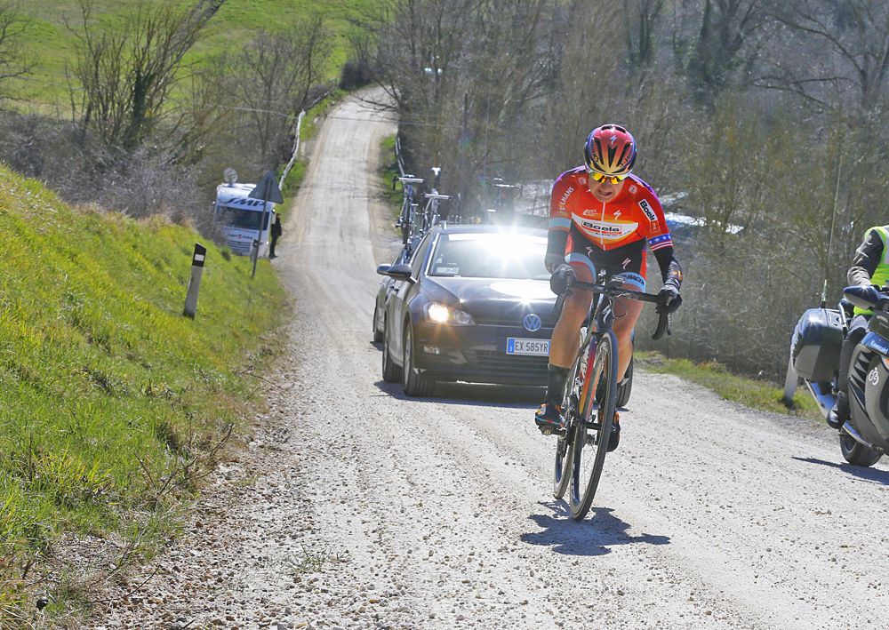 Megan Guarnier (Boels Dolmans) on the attack