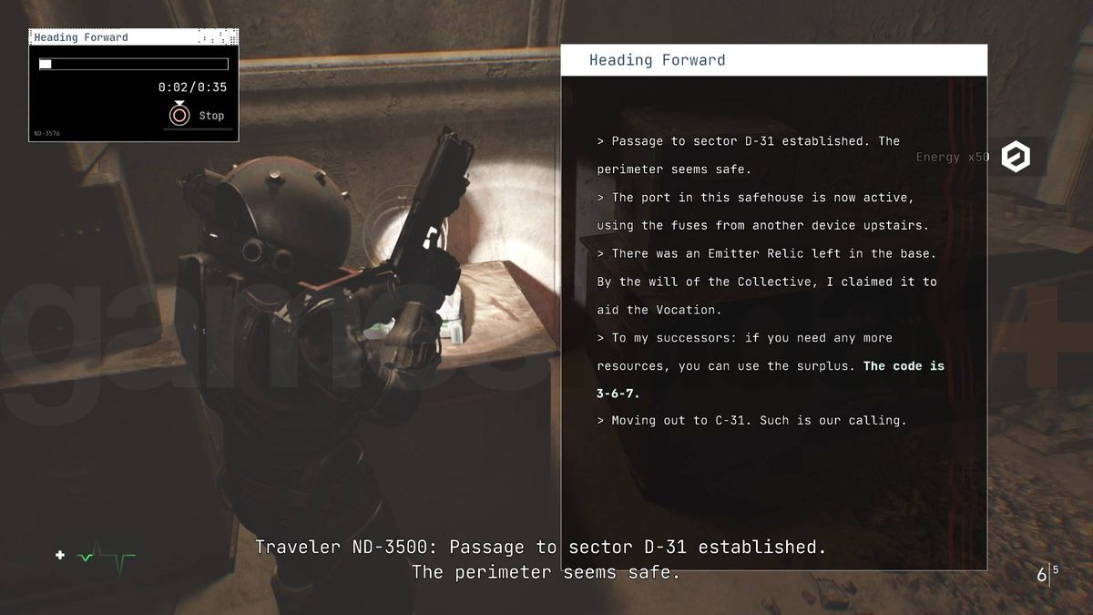 The Cronos door code revealed