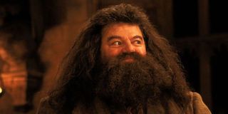 Robbie Coltrane as Hagrid in Harry Potter movies