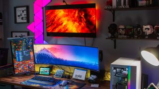 Andrew's Home Office Smart Lighting Nanoleaf Setup