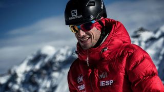 Kilian Jornet during a ski mountaineering competition