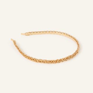 Gold chain headband