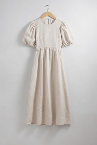 & Other Stories Puff-Sleeve Midi Dress