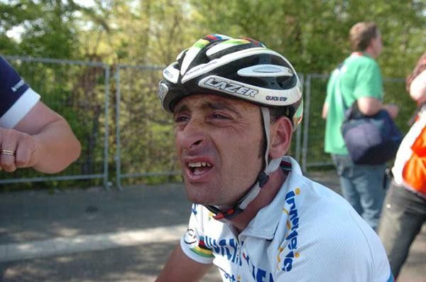 Bettini after a hard effort.