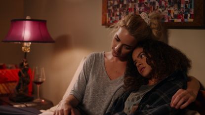 Brianne Howey and Antonia Gentry in Netflix's Ginny & Georgia