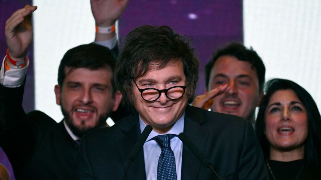 Argentine presidential candidate Javier Milei