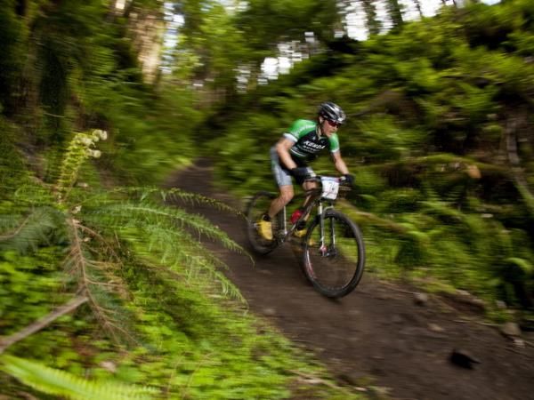 Mike Broderick racing at the World Cup in Offenburg