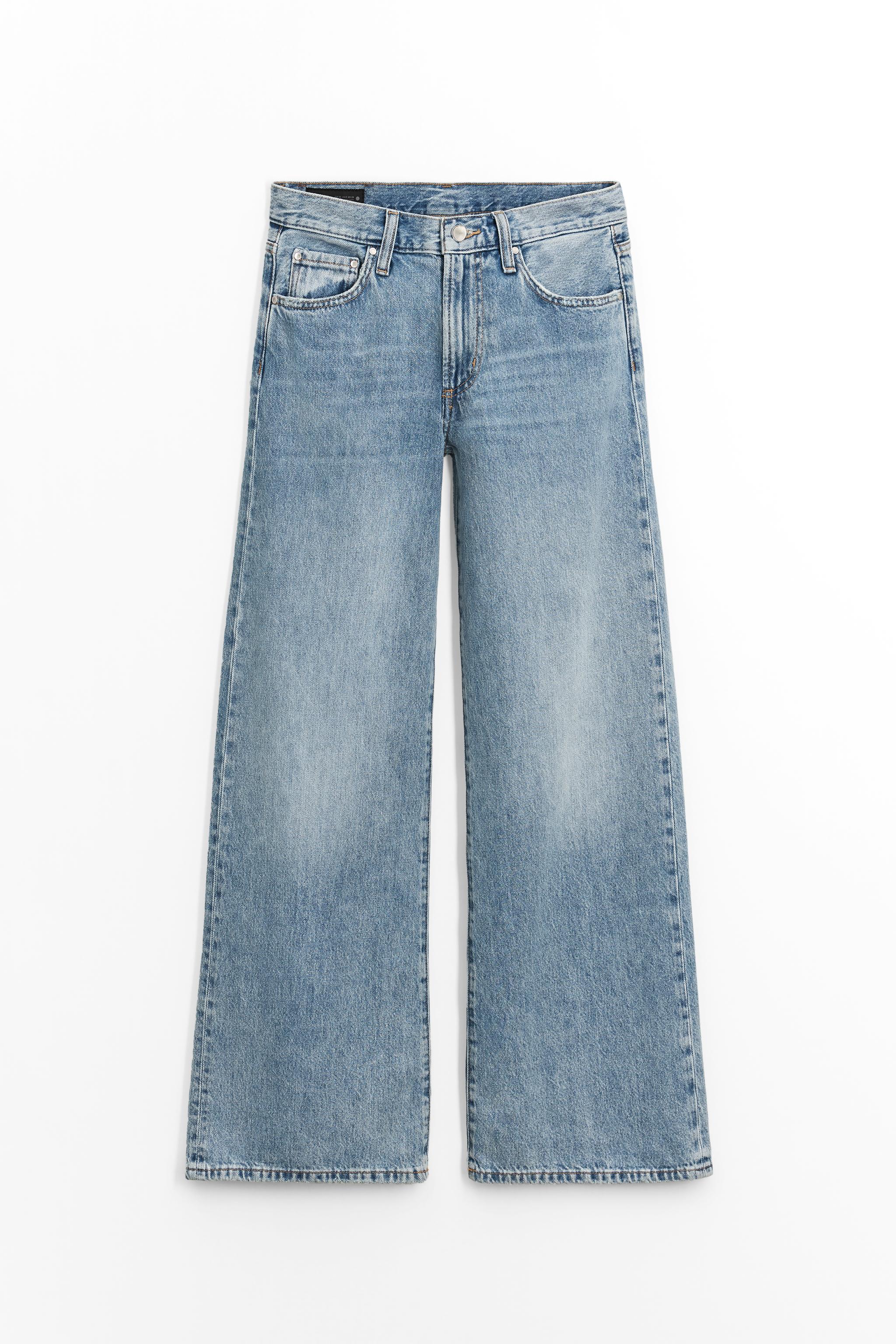 Zw Collection Wide-Leg Low-Rise Jeans