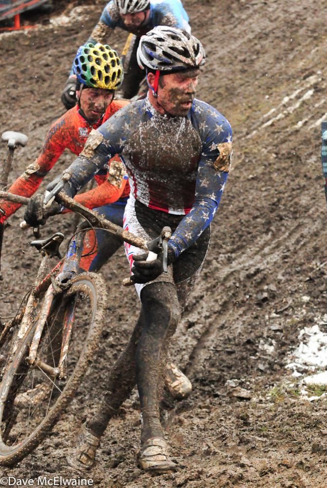 Jonathan Page (USA) racing well on lap three